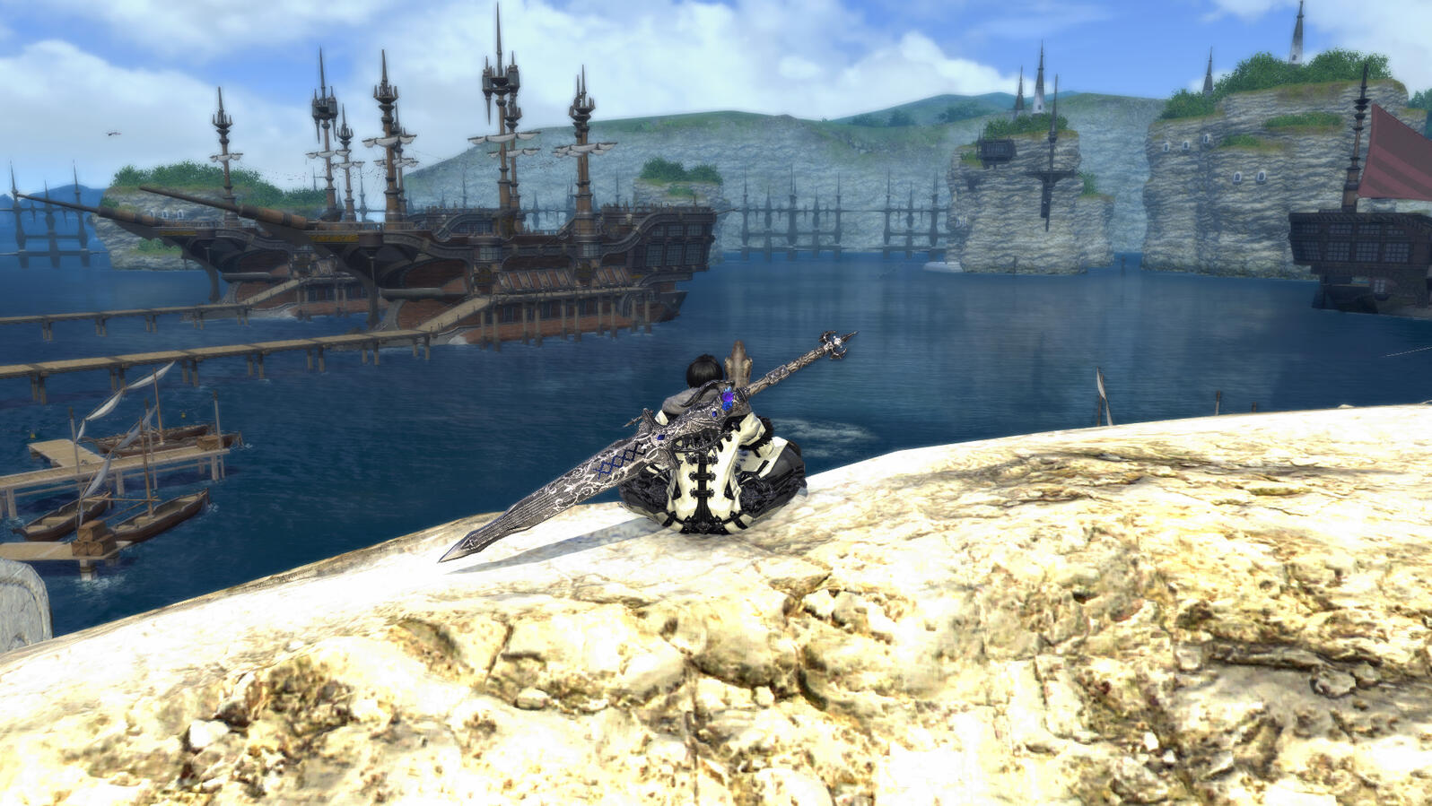 At Limsa, waiting for his husbands.